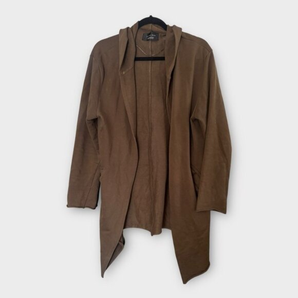 Zara Man green casual long hooded cardigan sweater jacket, medium - Picture 1 of 5